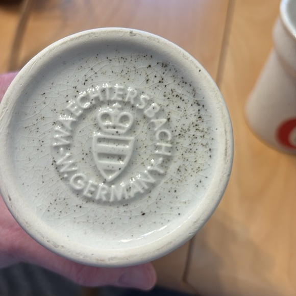 Vintage Waechtersbach Ceramic Mugs. 1970s. Set of four. - Picture 4 of 4